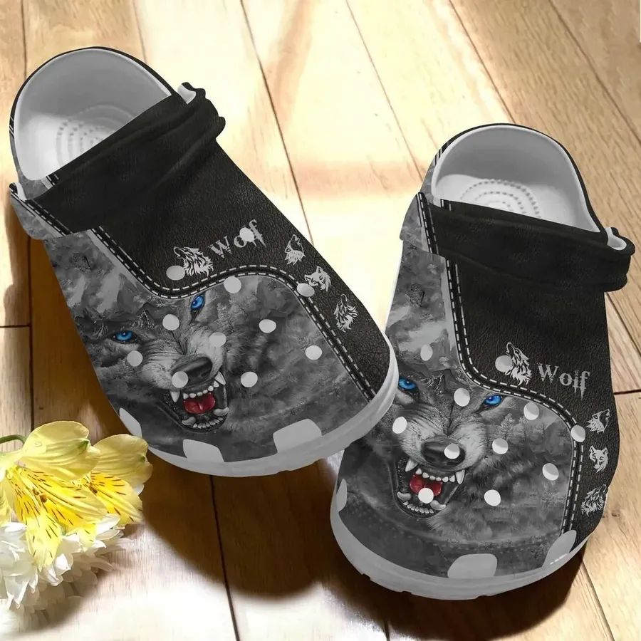 Wolf Personalize Clog Custom Crocs Fashionstyle Comfortable For Women Men Kid Print 3D A Proud Be Strong