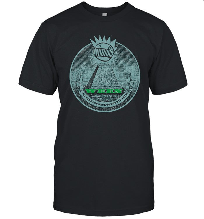 Ween Tour 2023 I'll Take You Back To The Pyramids T-Shirt Black