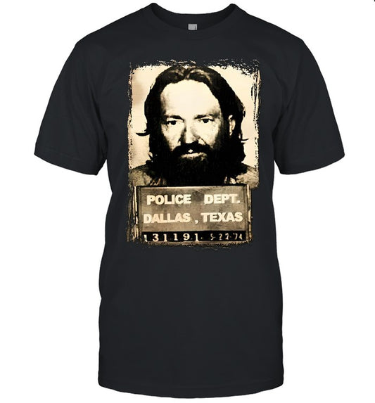 Willie Nelson Mugshot T-Shirt