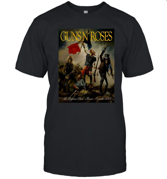 2023 Guns N' Roses Paris, France Event T-Shirt