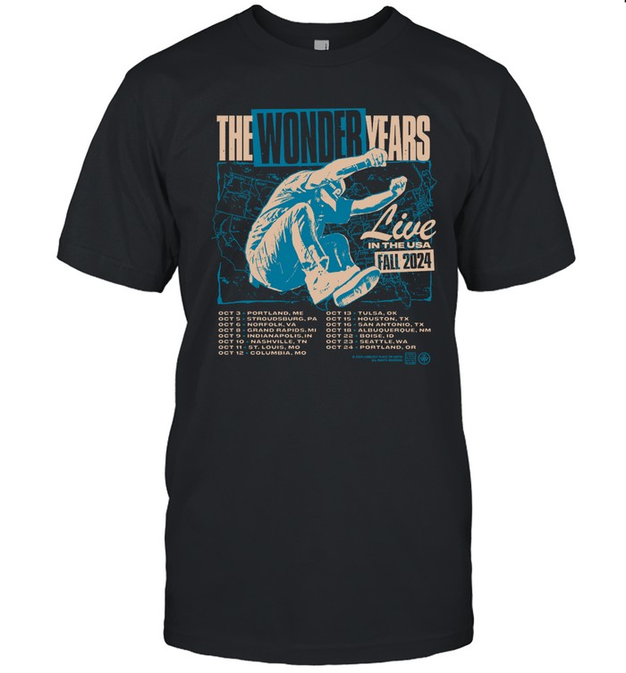 The Wonder Years Live In The U.S 2024 Tour T-Shirt