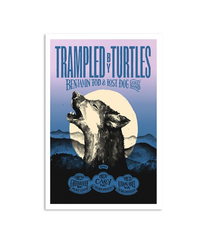 Trampled by Turtles May 29 2024 Greenville Peace Center SC Poster