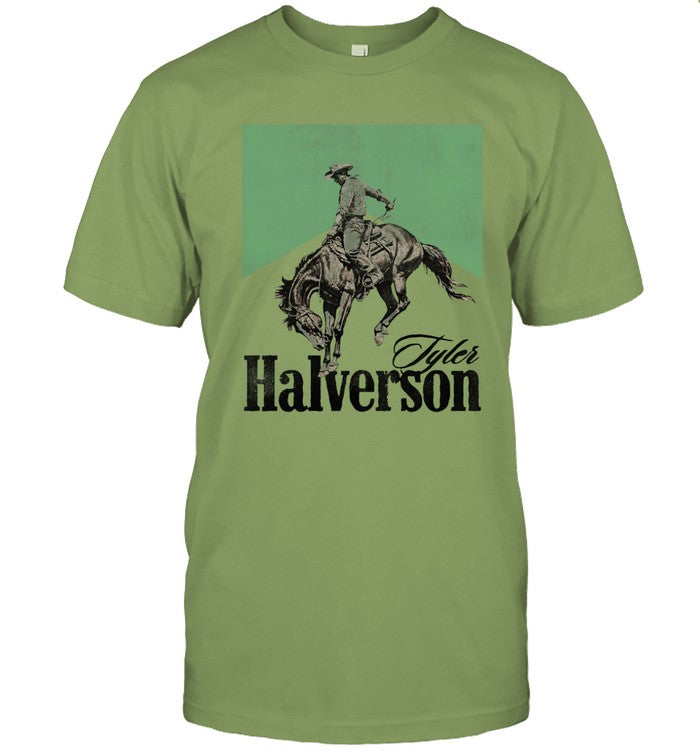 Tyler Halverson Chevron Bucking Horse New T-Shirt