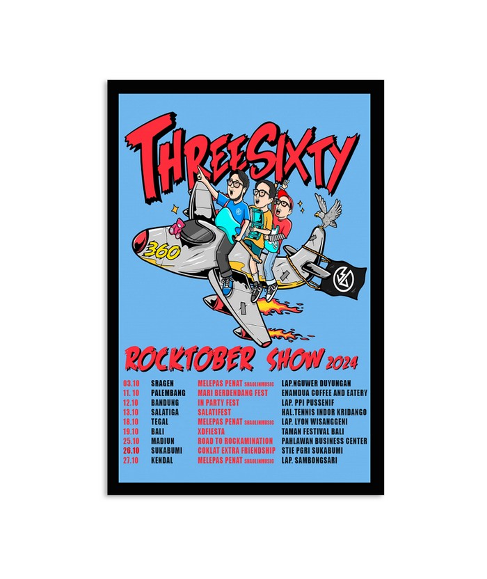 Threesixty Rocktober Show 2024 Poster