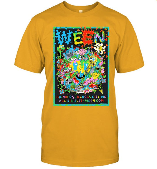 Ween in Kansas City, MO Grinders Aug 4th, 2023 Event T-Shirt