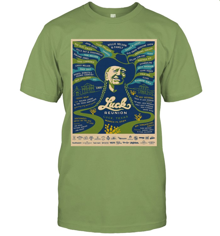 Willie Nelson & Family in Luck, Texas at the Luck Reunion March 14, 2024 Limited T-Shirt