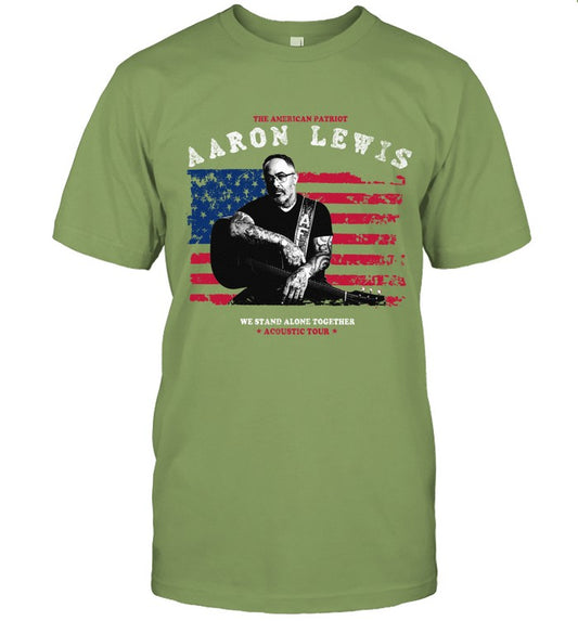 "We Stand Alone Together" Aaron Lewis AFL Photo Flag T-Shirt