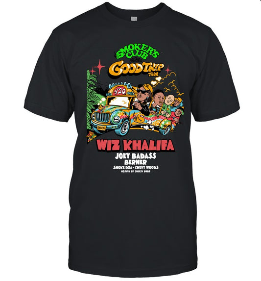 Wiz Khalifa Joey Badass Berner Smoke Dza Chevy Woods T-Shirt