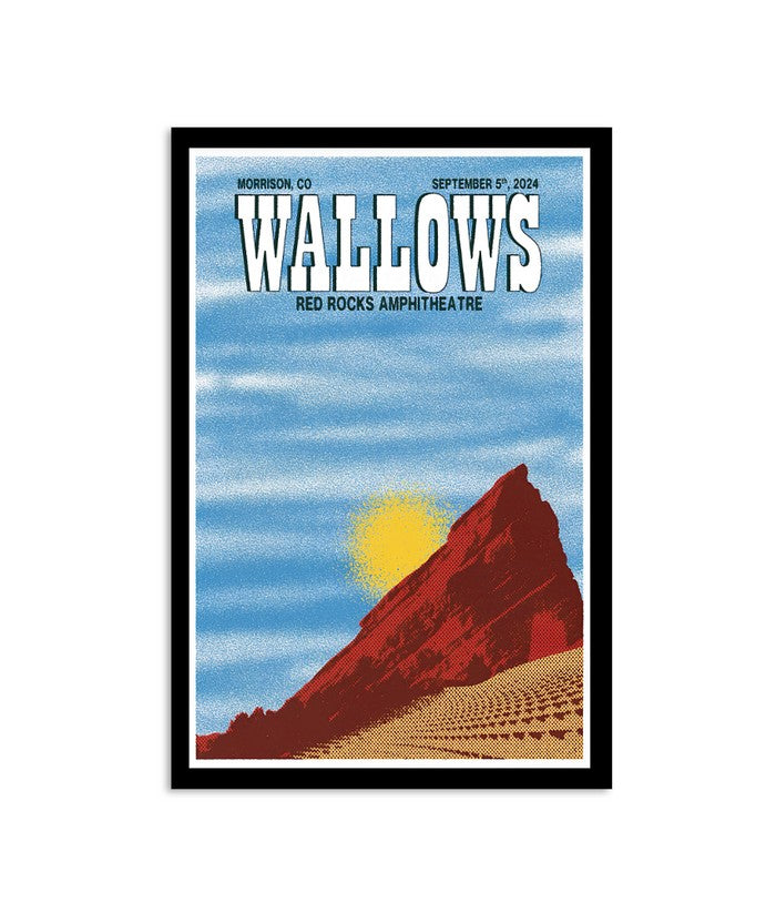 Wallows September 5 2024 Red Rocks Amphitheatre Morrison CO Poster