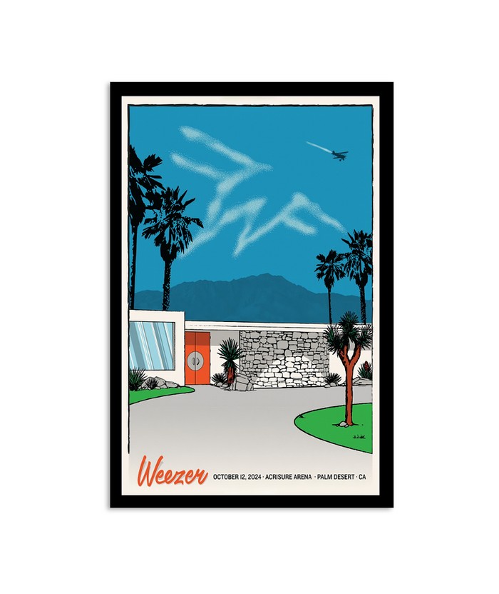 Weezer October 12, 2024 Acrisure Arena In Palm Desert, CA Poster