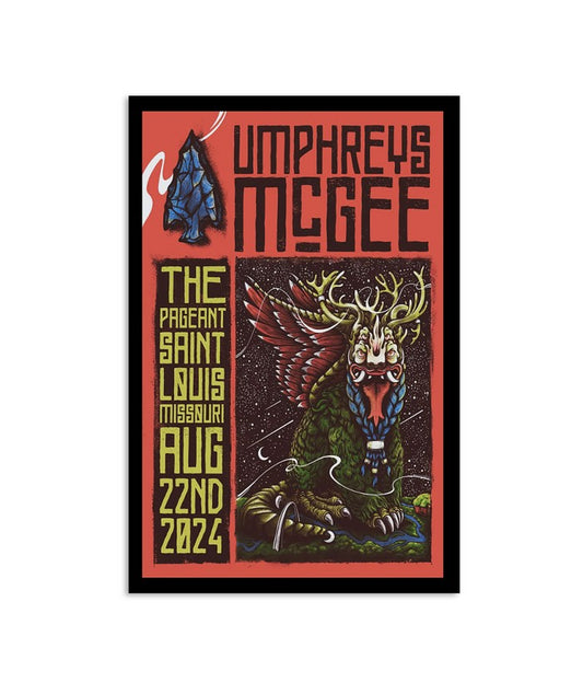 Umphrey’s McGee August 22 2024 The Pageant in SAINT LOUIS, MO Poster