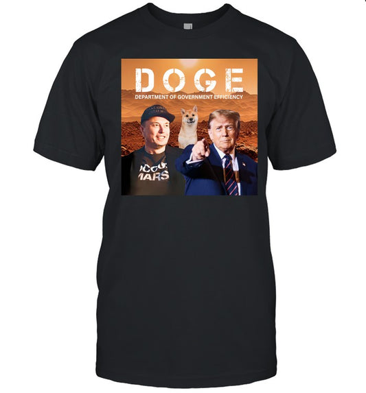 Trump DOGE Black T Shirt