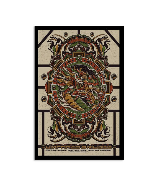 Umphrey’s McGee April 10 2024 Epic Event Center Green Bay Wisconsin Poster