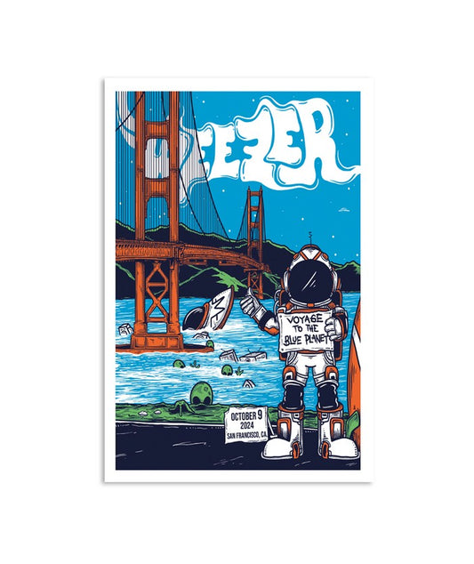 Weezer Oct 9, 2024 Voyage To The Blue Planet San Francisco, CA Poster