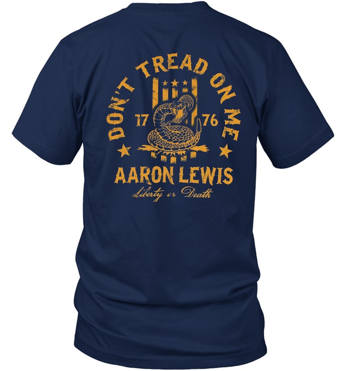 "Aaron Lewis Acoustic Tour 2024" T-Shirt Don't Tread On Me