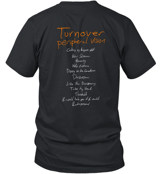 Turnover Peripheral Vision 10 Year Anniversary Album New T-Shirt