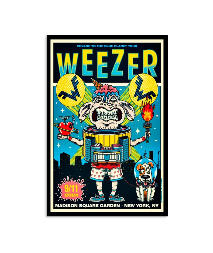 Weezer Sept 11 2024 Madison Square Garden New York NY Poster