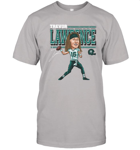 Trevor Lawrence Cartoon Shirt, Trevor Lawrence 16 Cartoon T-Shirt