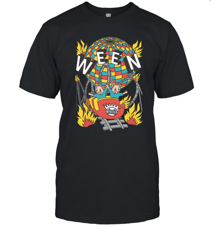 Ween Tour 2023 Rollercoaster T-Shirt New