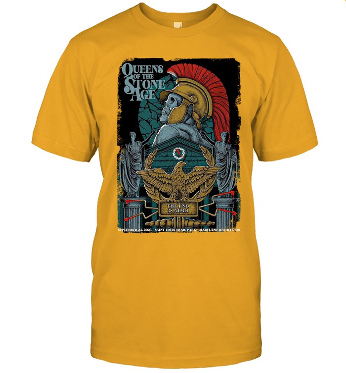 The Queen Of The Stone Age in Maryland Heights, MO at Saint Louis Music Park September 23, 2023 Event T-Shirt