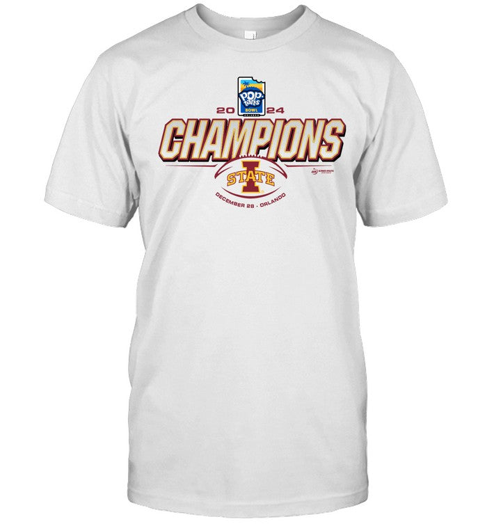 Ultimate Athletic 2024 Pop-Tarts Bowl Champions I-State T-Shirt