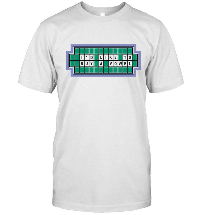 Wheel Of Fortune Live I'd Like To Buy A Vowel 2024 T-Shirt