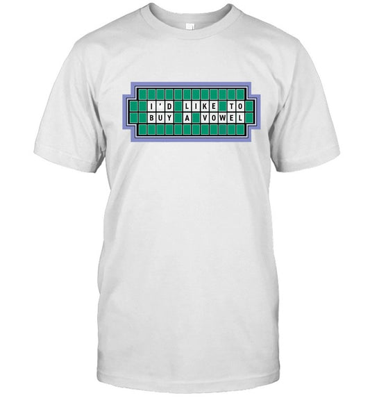 Wheel Of Fortune Live I'd Like To Buy A Vowel 2024 T-Shirt