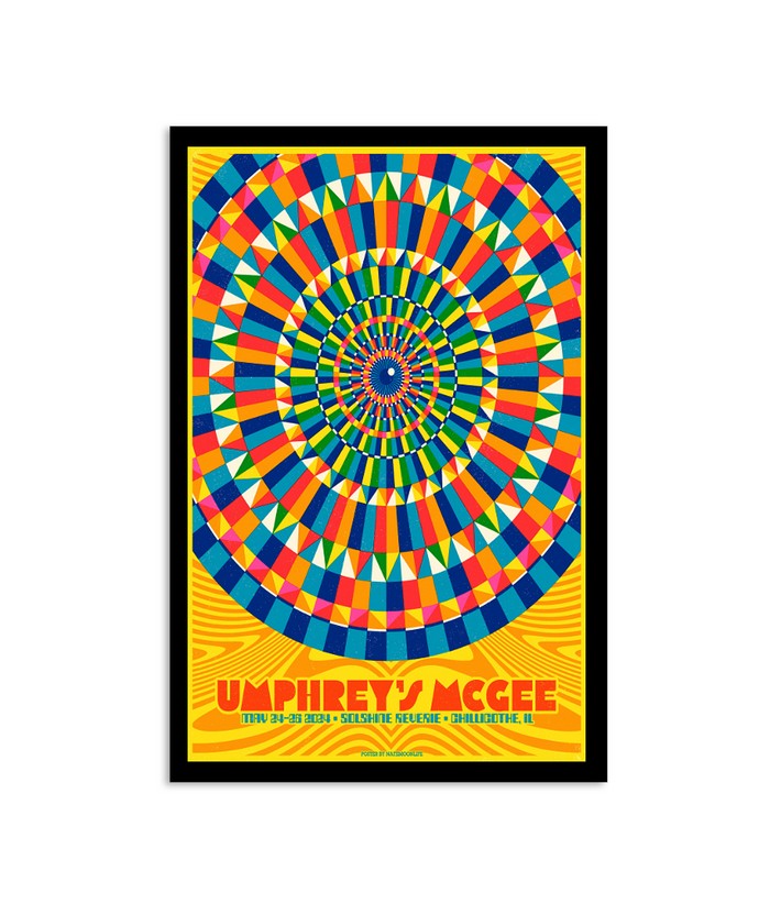 Umphrey's McGee May 24-26 2024 Solshine Reverie Chillicothe IL Poster