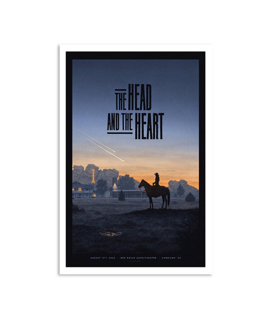 The Head & The Heart At Red Rocks Amphitheatre Morrison CO August 13 2024 Poster