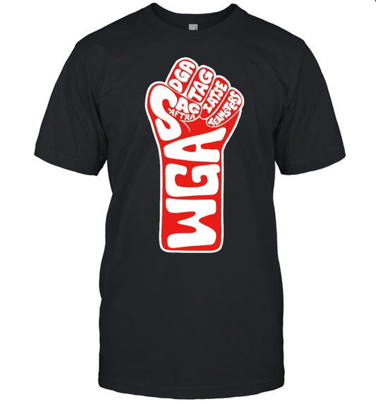 WGA Strike Shirts Fist of Solidarity T-Shirt