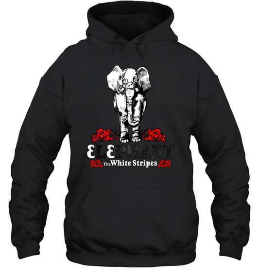 The White Stripes ELEPHANT Black Shirt