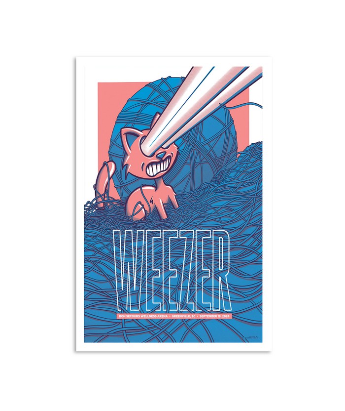 Weezer September 18, 2024 Bon Secours Wellness Arena Greenville SC Poster