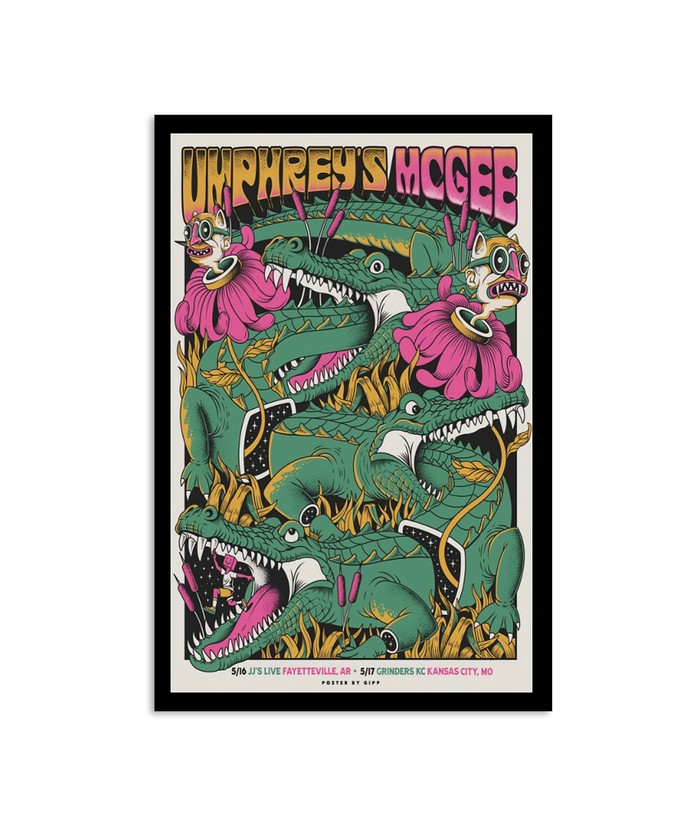 Umphrey’s McGee May 16 2024 JJ's Live Fayetteville AR Poster