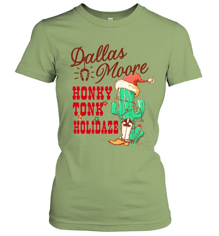 "Dallas Moore" Cowboy Christmas Honky Tonk Holidaze T-Shirt