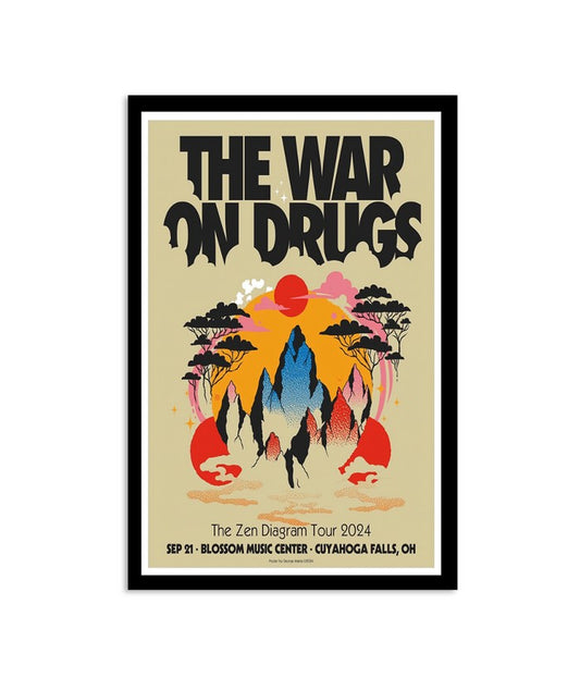 The War On Drugs Sept 21, 2024 Blossom Music Center In Cuyahoga Falls, OH Poster