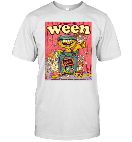 Ween August 5 2023 Maryland Heights, MO T-Shirt