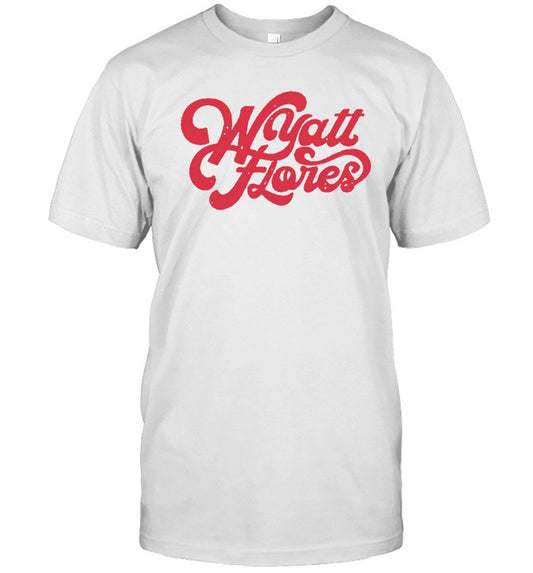 Wyatt Flores Logo White T-Shirt New 2023