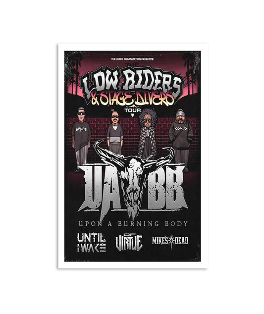 Upon A Burning Body The Low Riders & Stage Divers Tour 2024 Poster