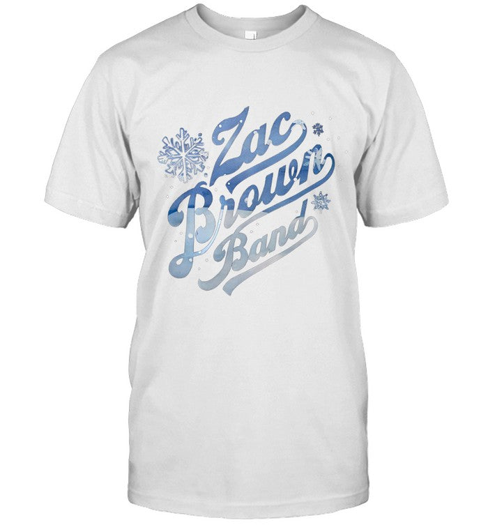 Zac Brown Band Black Snowflake Christmas 2024 T-Shirt