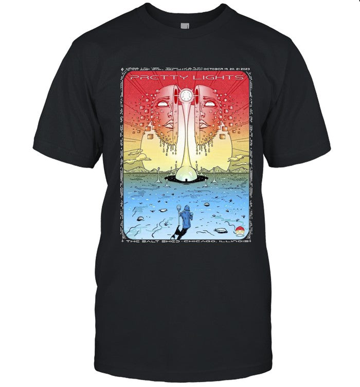 The Salt Shed in Chicago, Illinois October 19-20-21, 2023 Pretty Lights Event T-Shirt