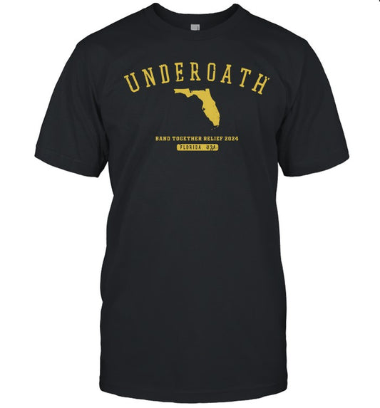 Underoath Florida Band Together Relief 2024 New T-Shirt