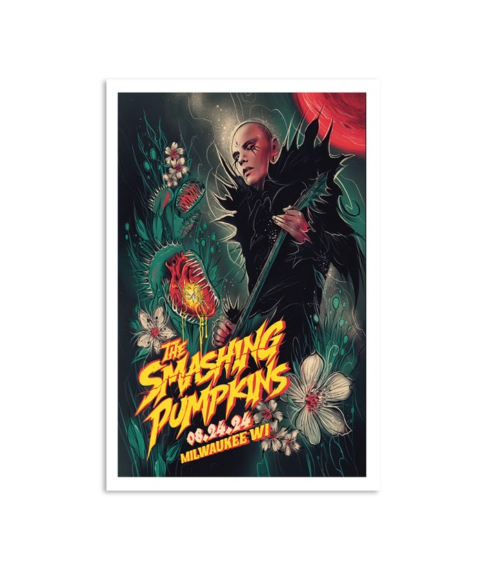 The Smashing Pumpkins At Milwaukee WI August 24 2024 Event Poster