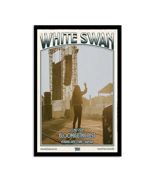 White Swan May 25 2024 Keramas Aero Park Gianyar Poster