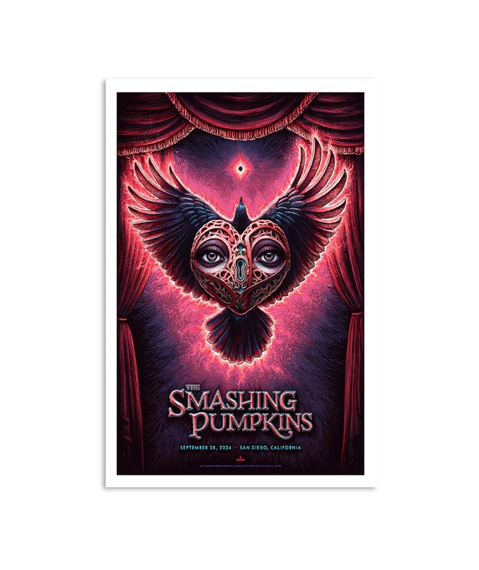 The Smashing Pumpkins September 28 2024 San Diego CA Poster