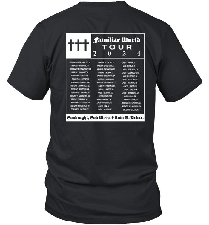 ††† Crosses 2024 Familiar World Tour T-Shirt