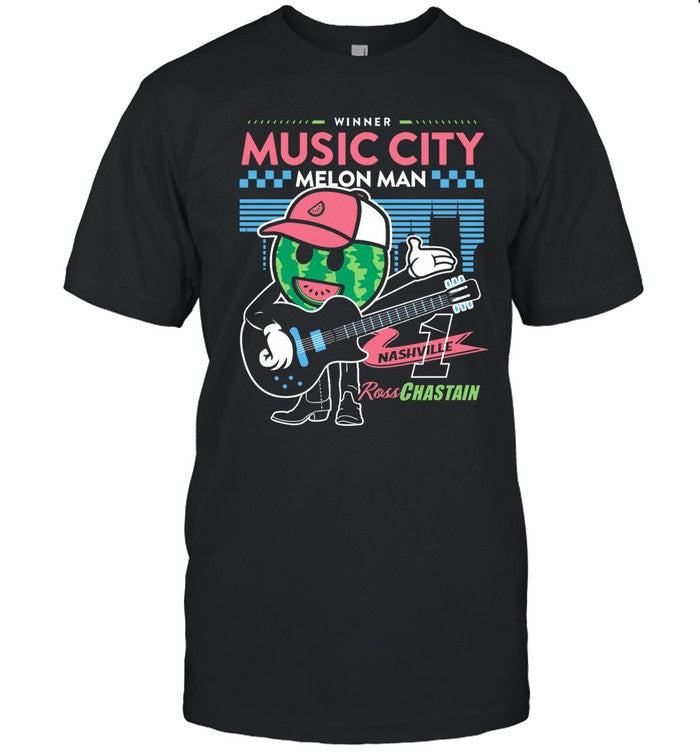 Winner Music City Melon Man Nashville Ross Chastain T-Shirt