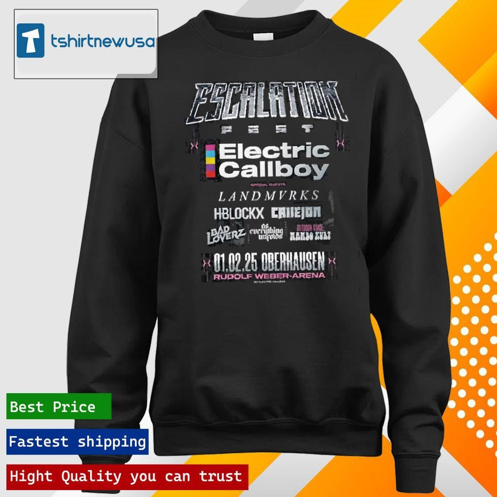 Top Electric Callboy Escalation Fest 2025 Oberhausen At Rudolf Weber Arena T Shirt