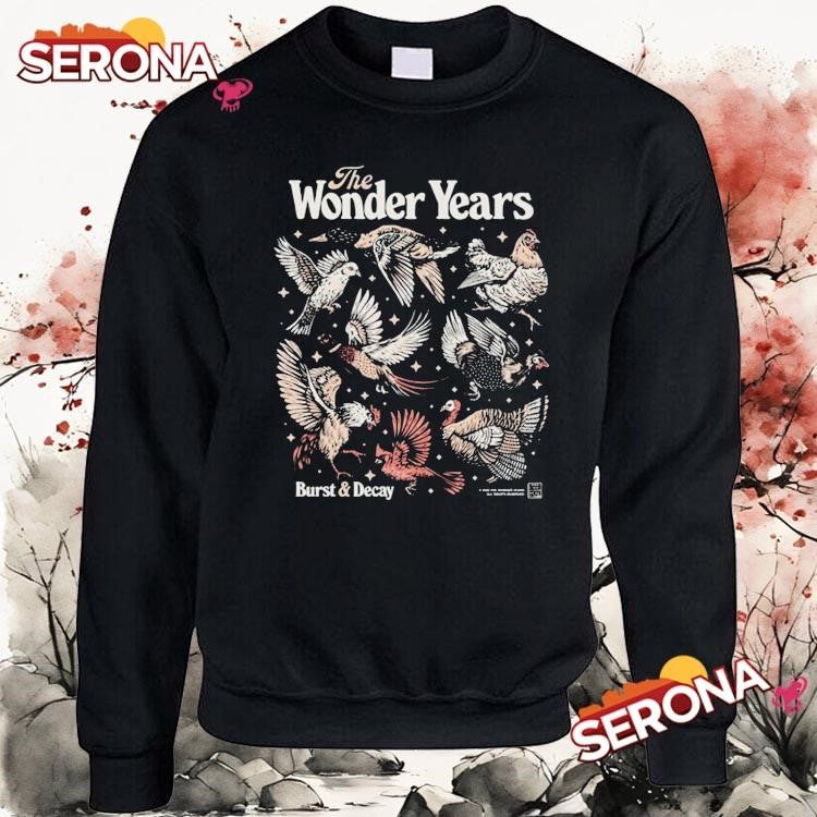 The wonder years band bird collage shirt