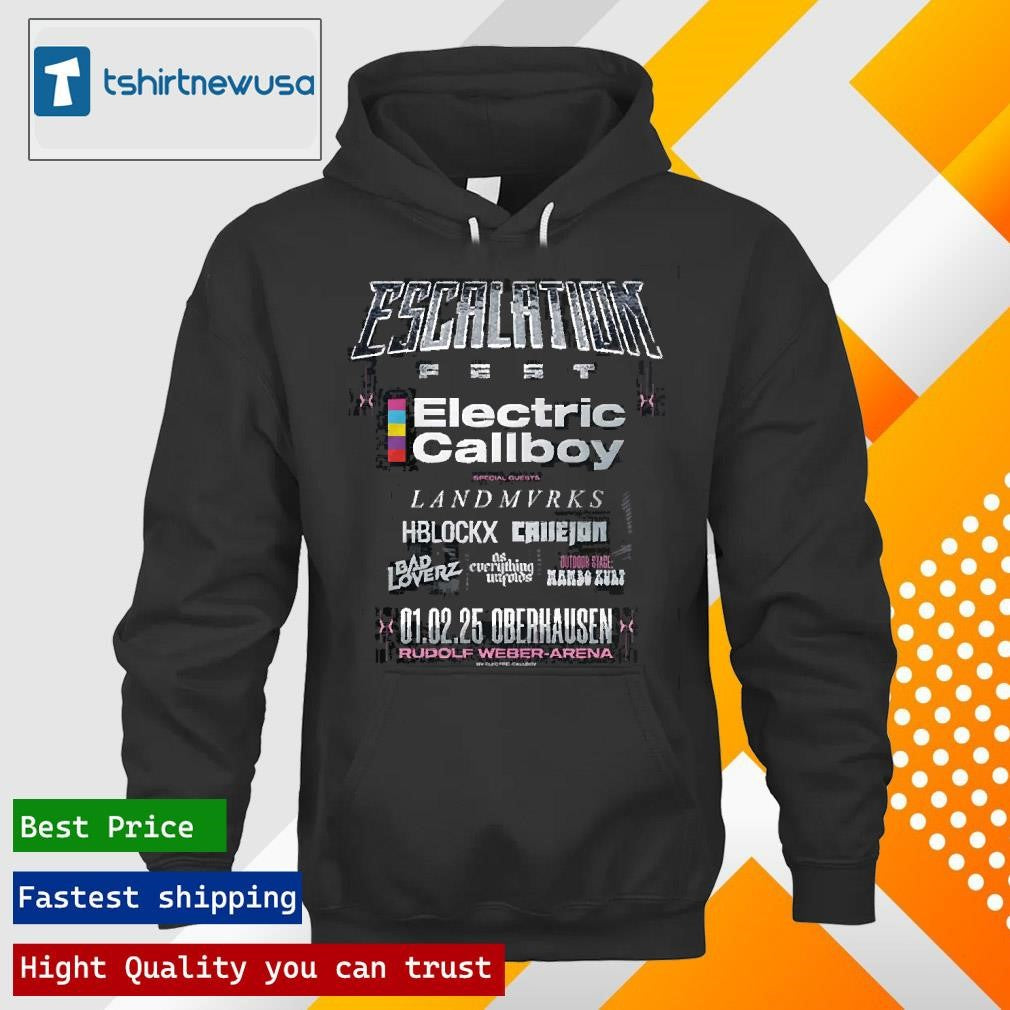 Top Electric Callboy Escalation Fest 2025 Oberhausen At Rudolf Weber Arena T Shirt