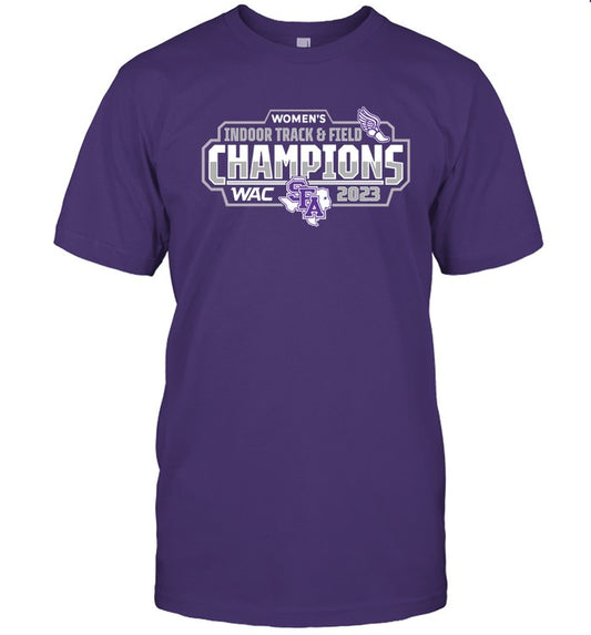 2023 Indoor Track & Field Champions SFA Athletics Limited T-Shirt